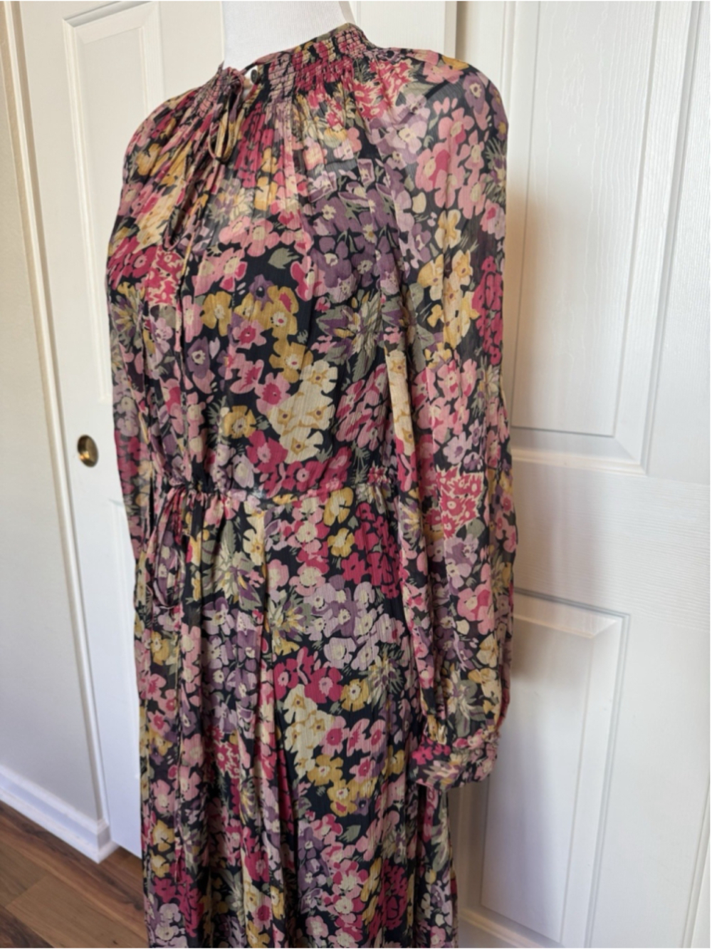 Polo Ralph Lauren Floral Midi Dress Romantic Prairie Cottagecore Garden Party - Picture 5 of 11